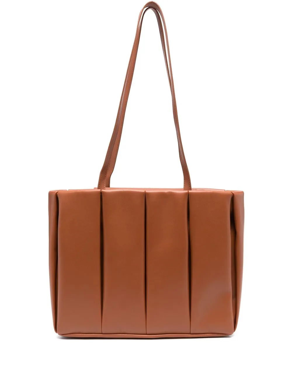 

Themoirè Kore inverted-pleat shoulder bag - Brown