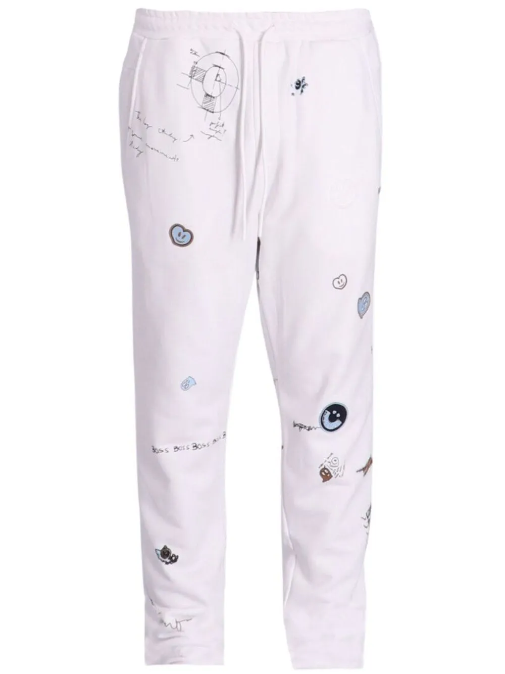 

BOSS pants con estampado gráfico - Blanco