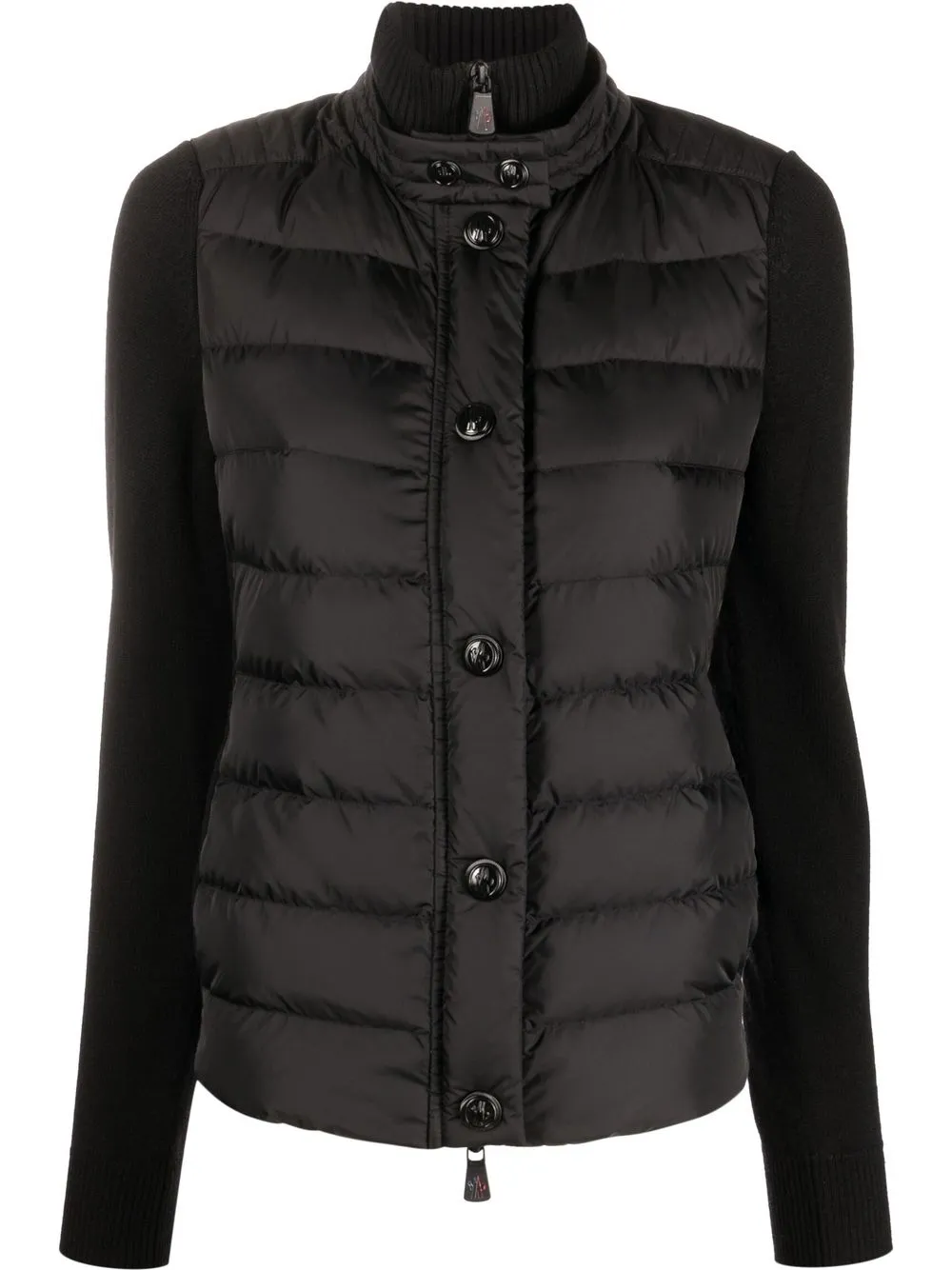 

Moncler Grenoble padded wool cardigan - Black