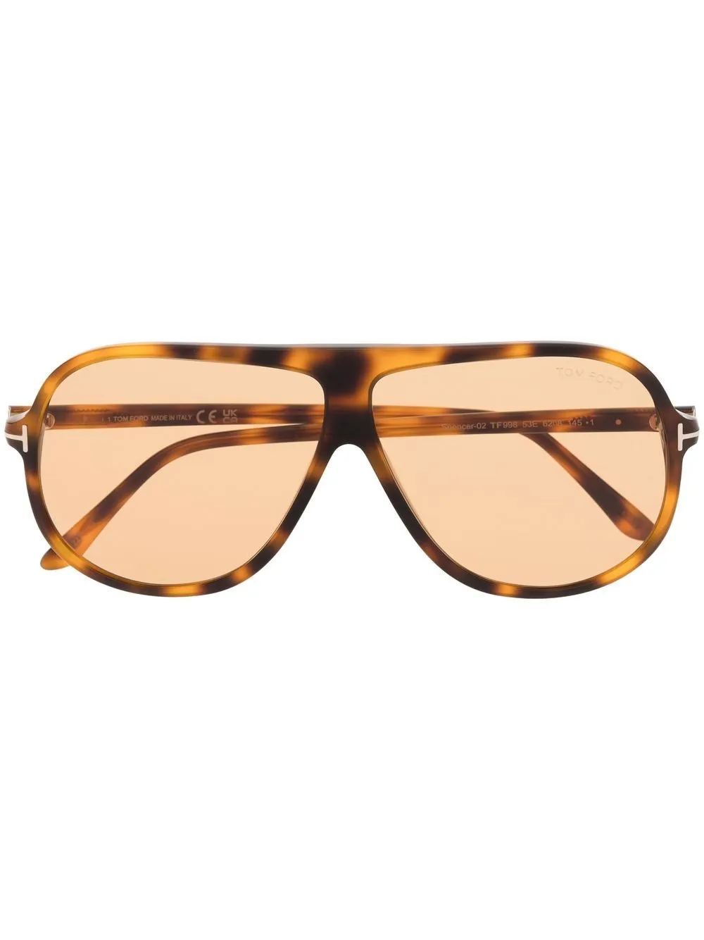 

TOM FORD Eyewear tortoiseshell-effect sunglasses - Brown