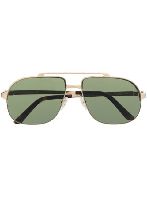 Cartier Eyewear - double-bridge sunglasses