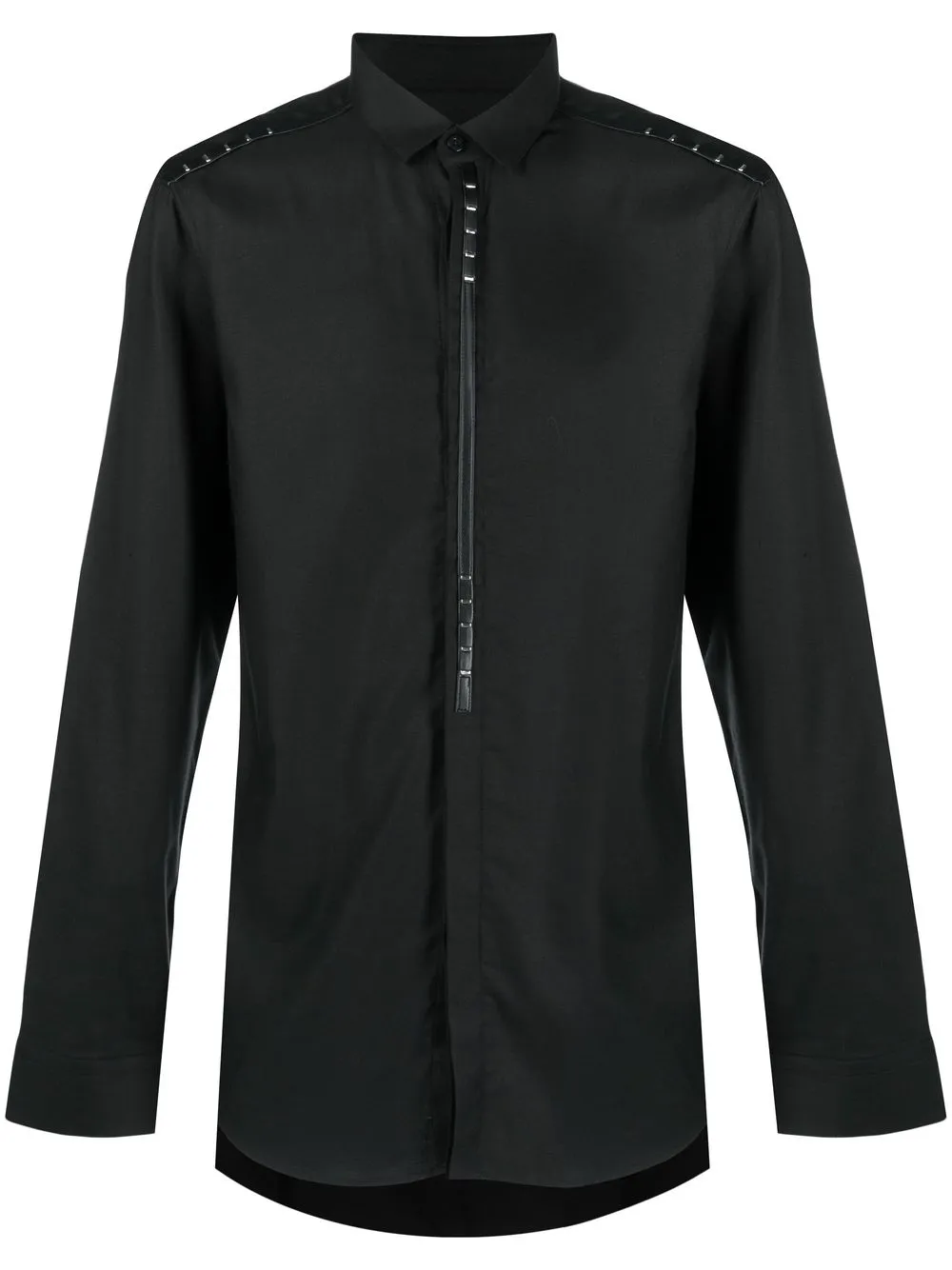 

LES HOMMES long-sleeve button-fastening shirt - Black