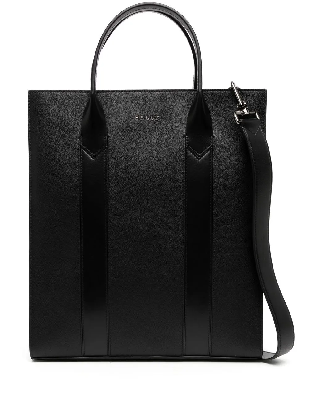 

Bally tote con placa del logo - Negro