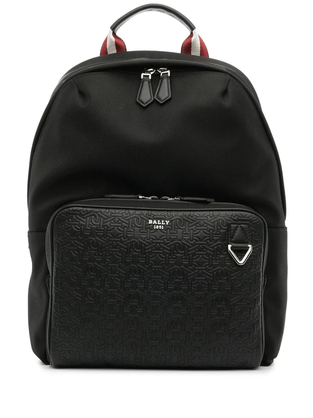 

Bally monogram motif backpack - Black