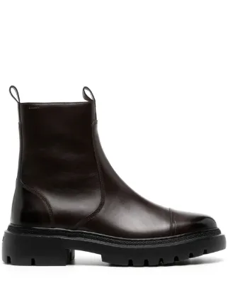 Online Bally Reißverschluss-Stiefeletten braun Casual-Look