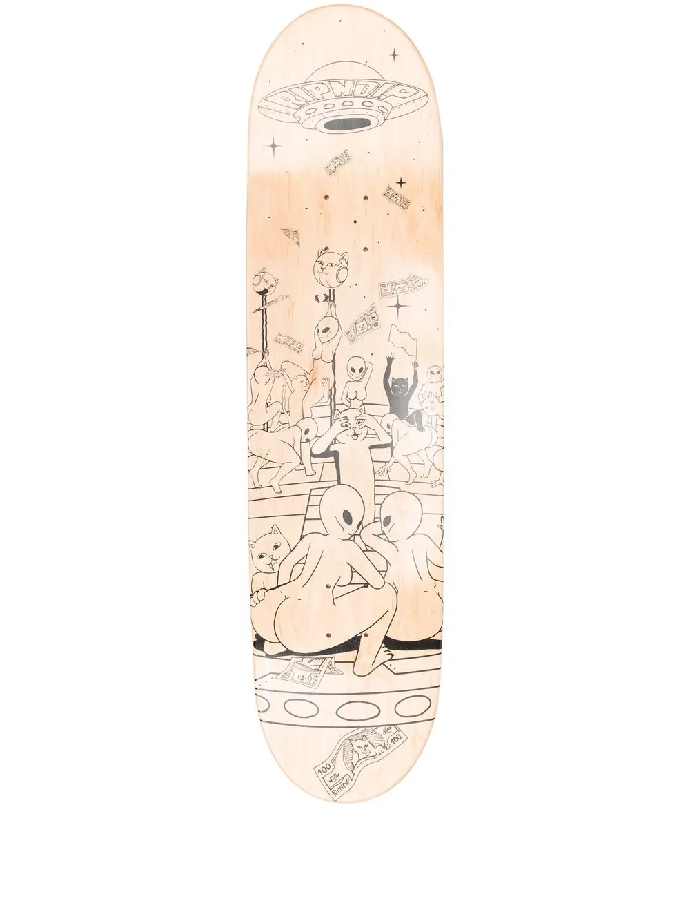 

Ripndip Stripndip skateboard deck - Black