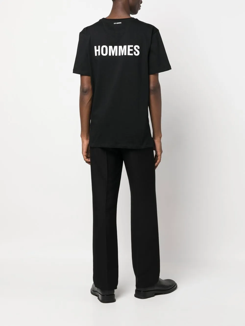  Les Hommes T-shirt Con Stampa - Nero 