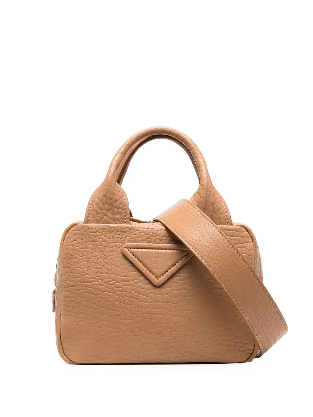 Prada small triangle-patch tote bag | Neutrals | Image 1