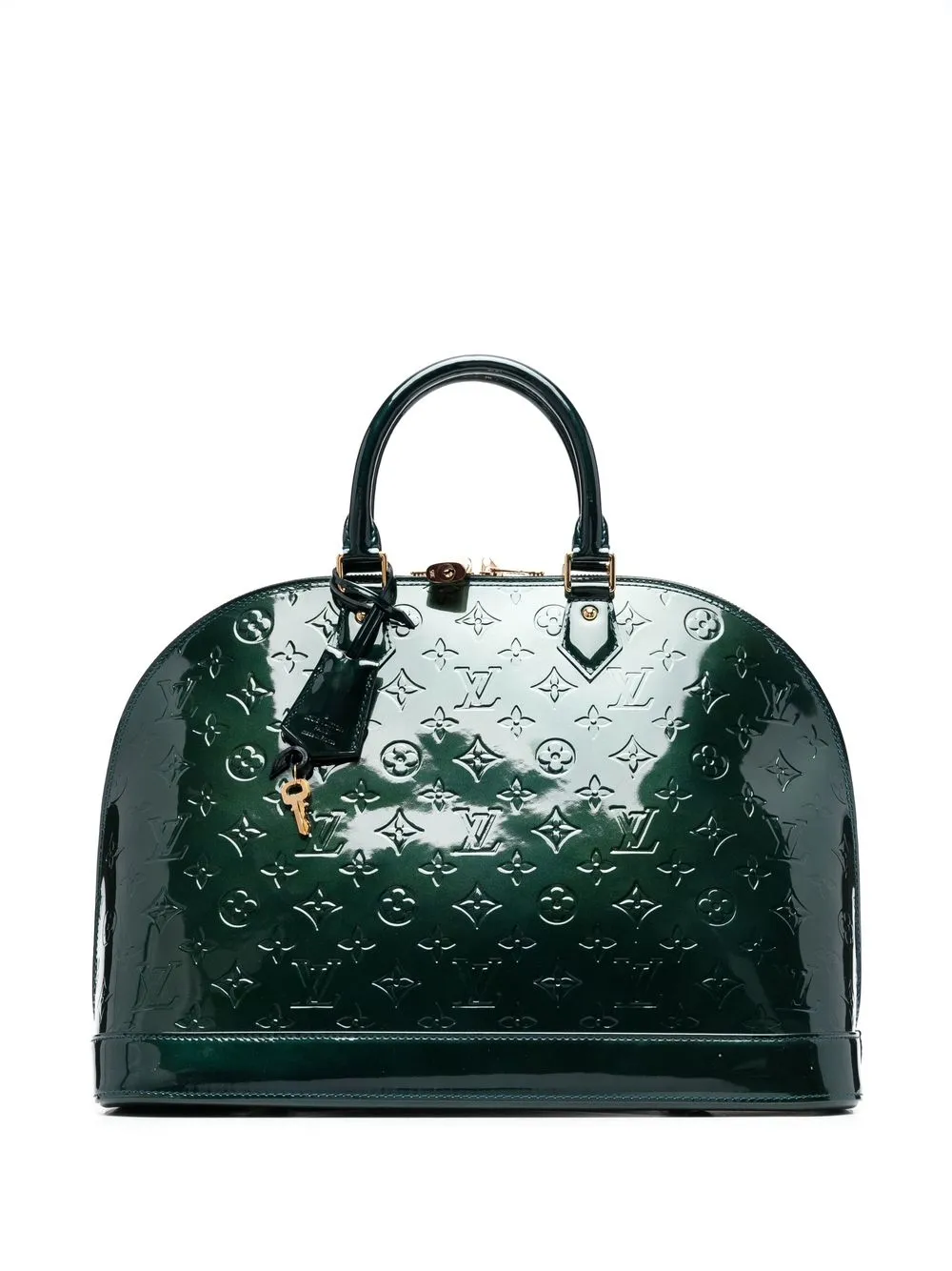 Pre-owned Louis Vuitton  Alma Gm Bag In Green