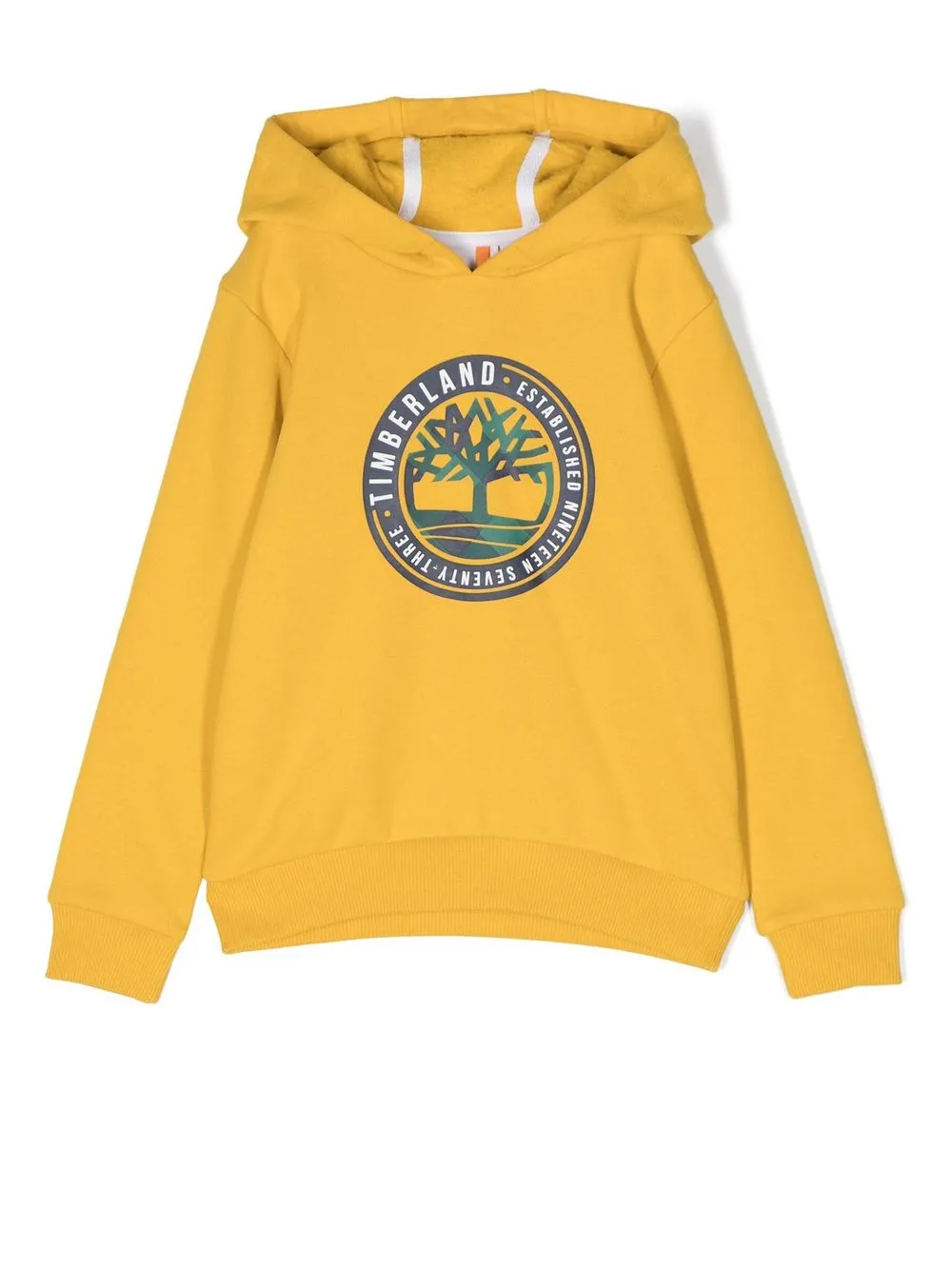 

Timberland Kids logo-print long-sleeved hoodie - Yellow