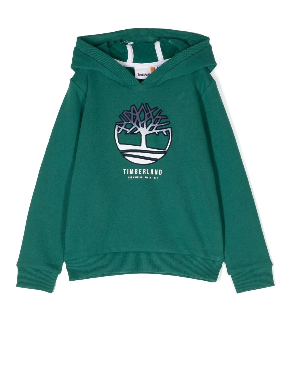 

Timberland Kids logo-print long-sleeved hoodie - Grey