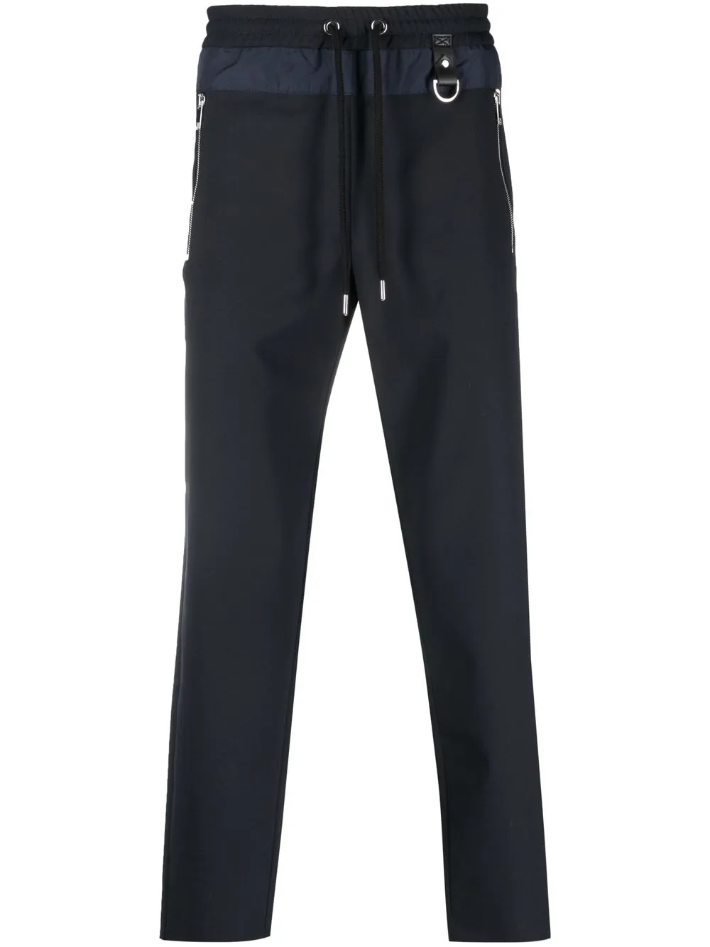 

LES HOMMES cropped drawstring-waist trousers - Blue