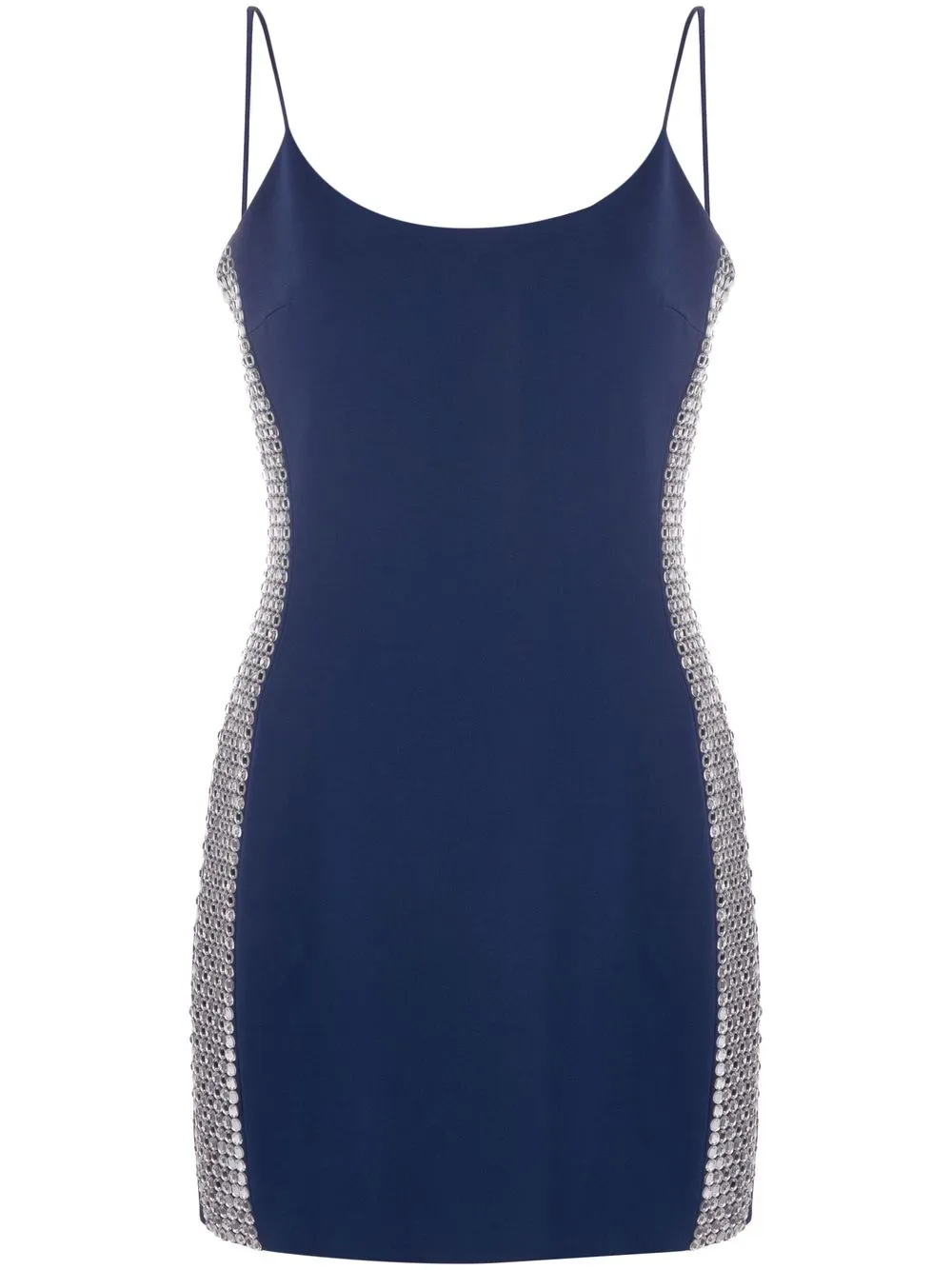 

David Koma crystal-embellished minidress - Blue