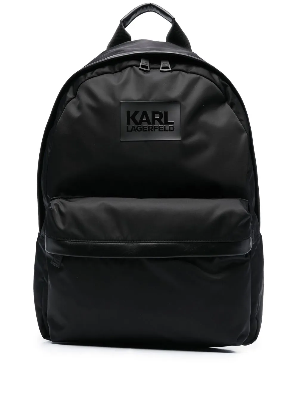 

Karl Lagerfeld logo-patch backpack - Black