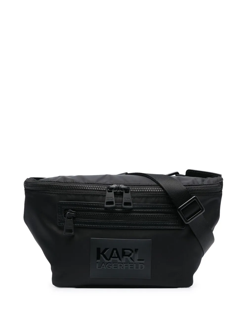 

Karl Lagerfeld logo-patch belt bag - Black