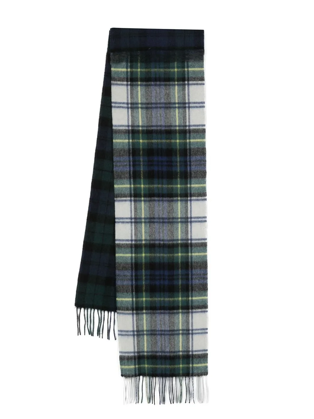 

Barbour tartan-pattern wool scarf - Green