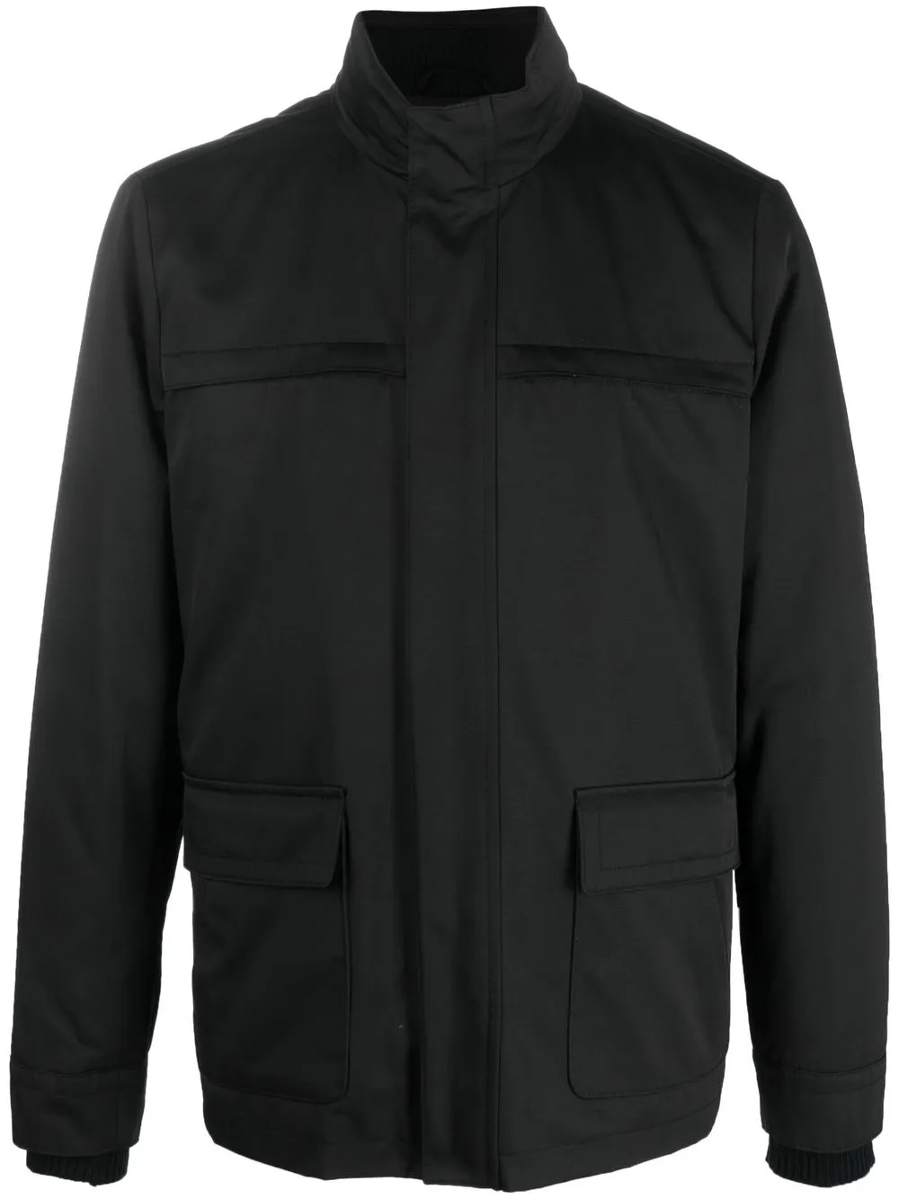 

Pal Zileri multiple-pocket shirt jacket - Black