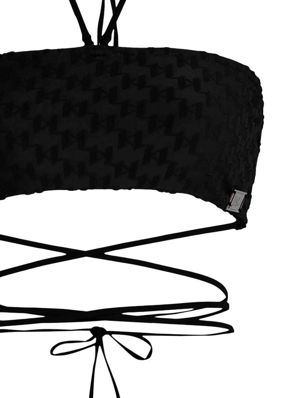 Karl Lagerfeld top de bikini estilo bandeau con monograma KL | Bikinis | Image 2