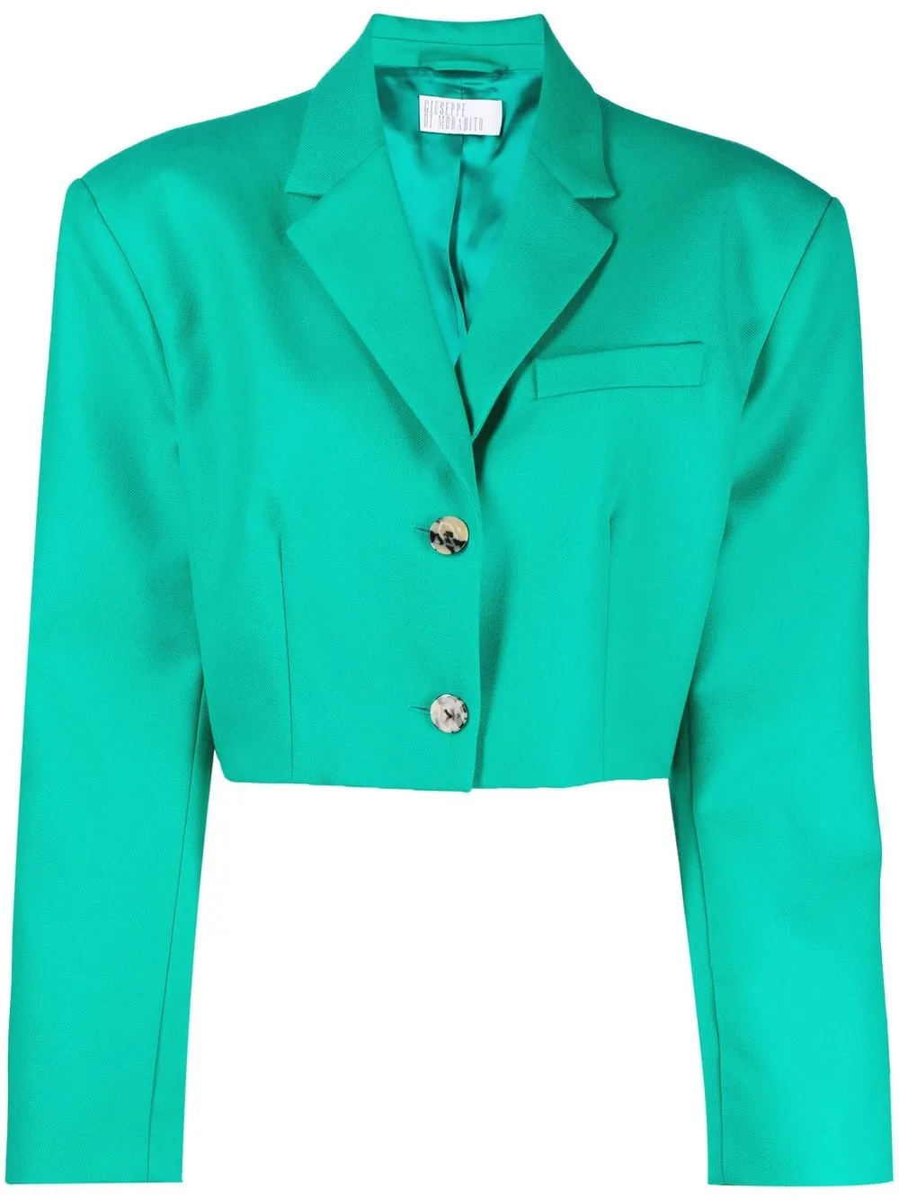 

Giuseppe Di Morabito cropped blazer jacket - Green