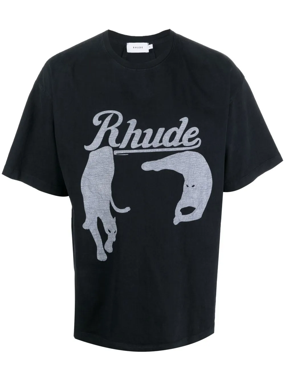 

Rhude Black Cat graphic T-shirt - Blue