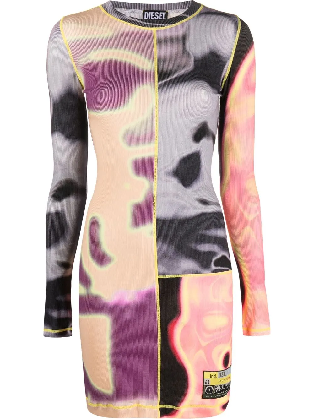 

Diesel printed mini dress - Purple