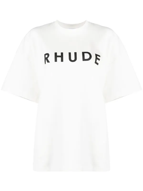 【関税込み】Rhude ホワイト 'Rhude' Logo スラブ Tシャツ 19210613_42126476_600.jpg