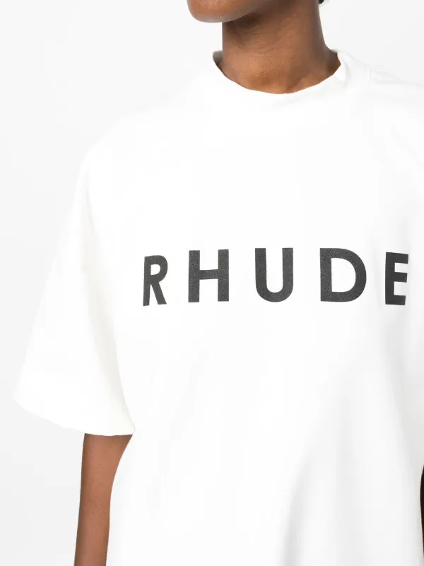 Rhude ホワイト Tシャツ Rhude Tee Rhude Worldwide T-Shirt in Vintage White