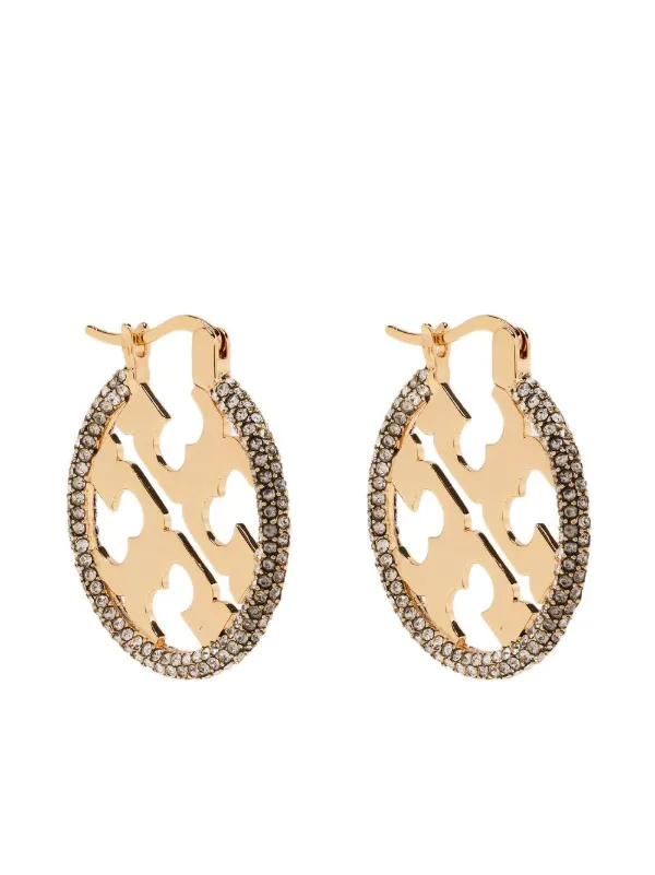 Tory burch logo clearance earrings