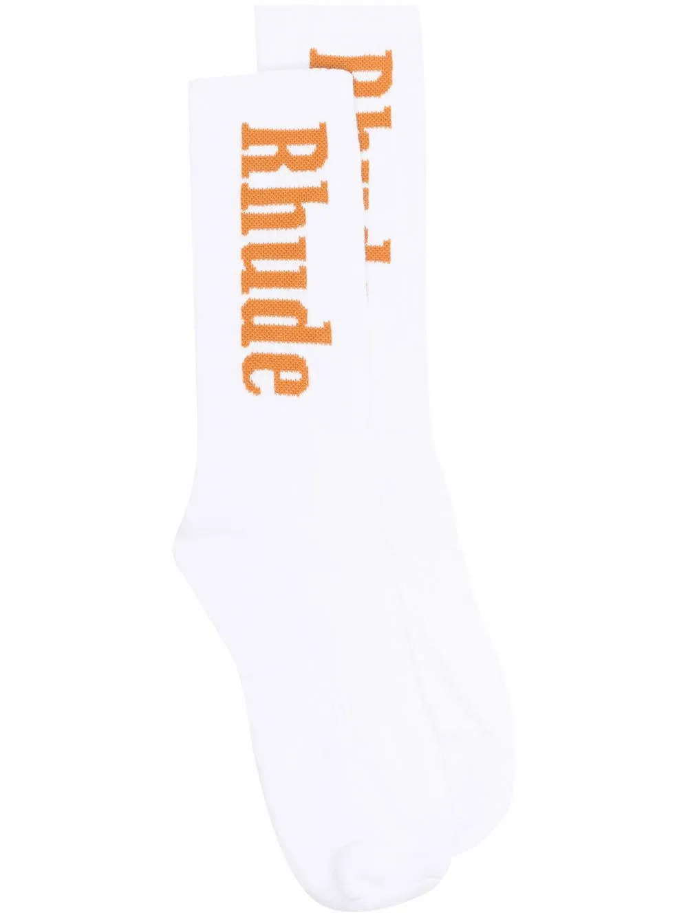 

Rhude intarsia-knit logo socks - White