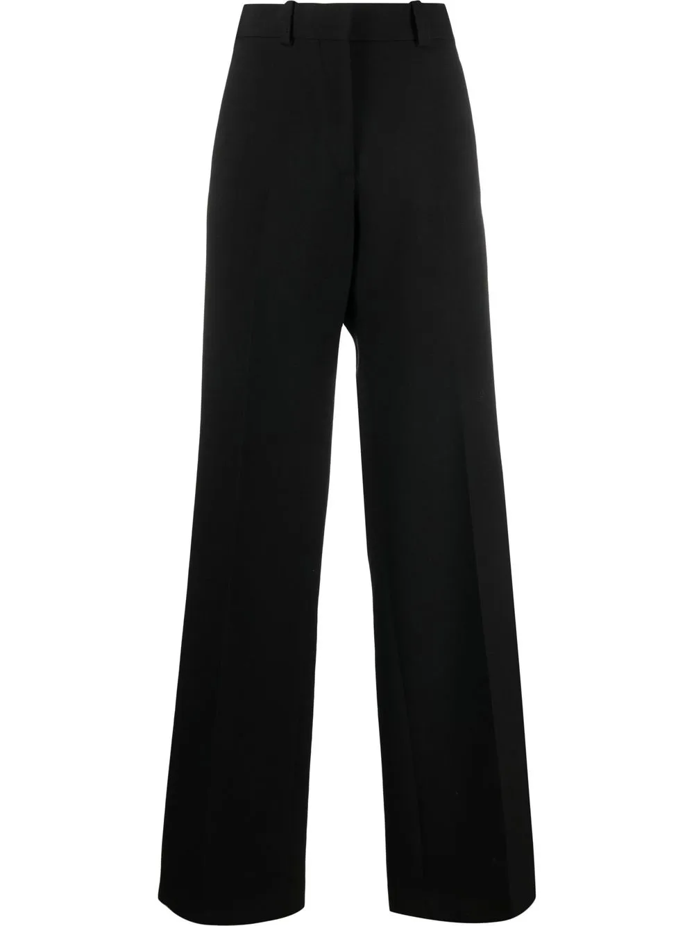 

QUIRA straight-leg wool trousers - Black