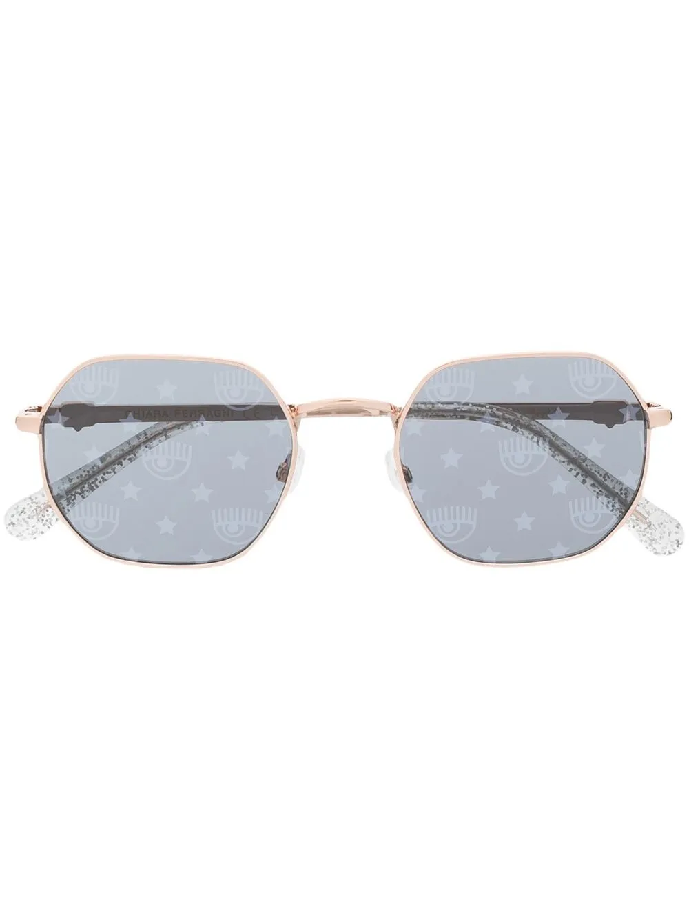 

Chiara Ferragni CF 1019/S round-frame sunglasses - Gold