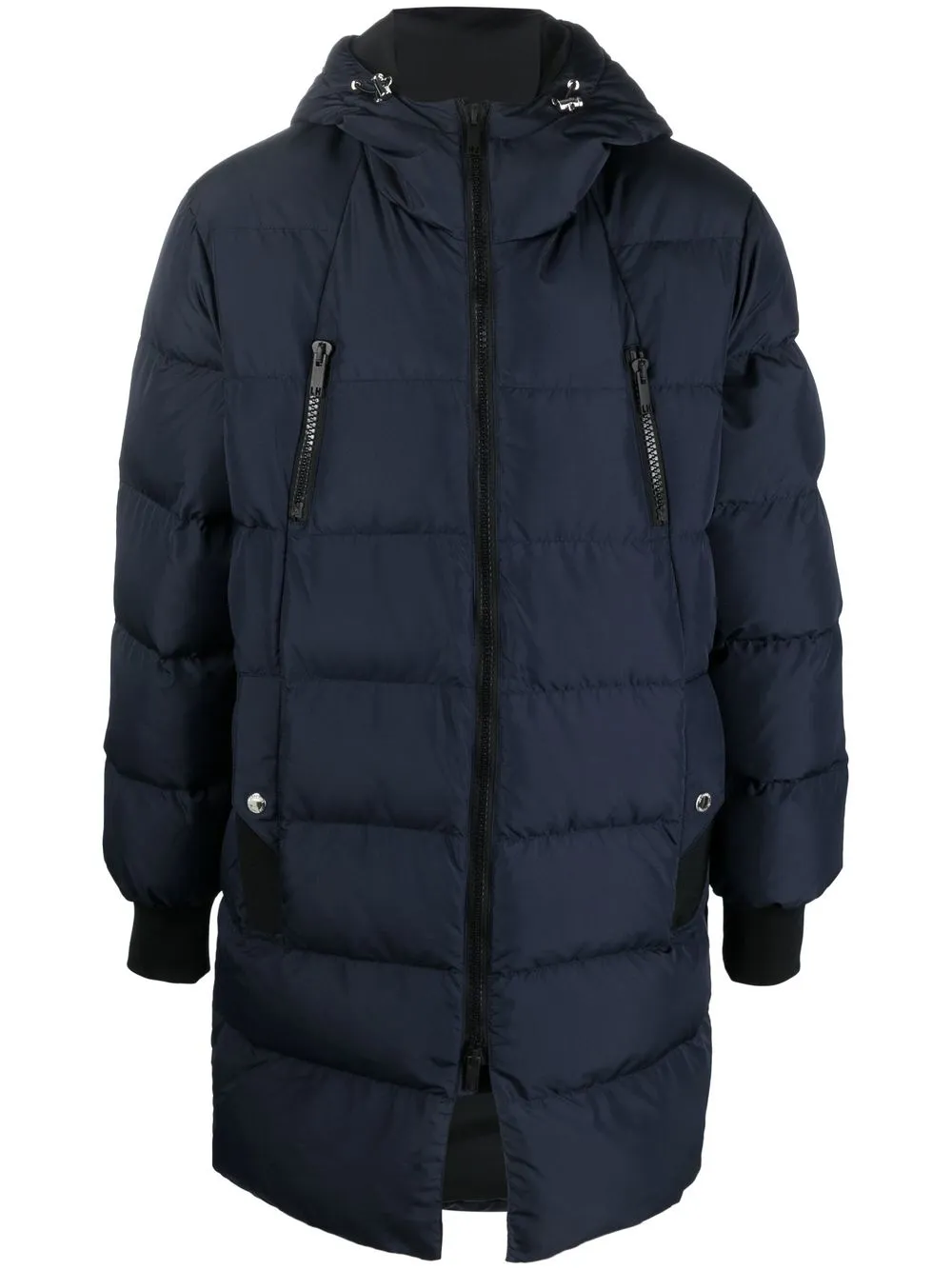 

LES HOMMES padded mid-length coat - Blue