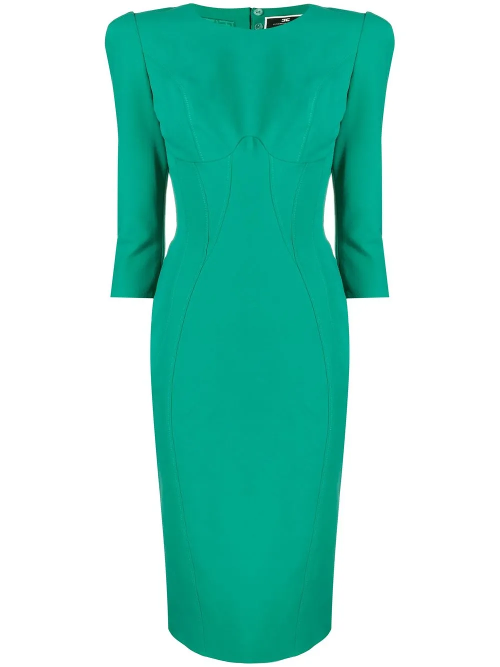 

Elisabetta Franchi cut-out detail midi dress - Green