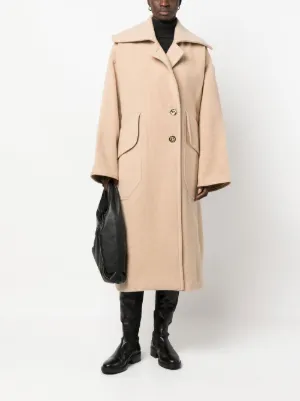 【PATOU】パトゥ デタッチャブルスリーブ パデッドコート Patou | ダブルフェイスウール マキシコート