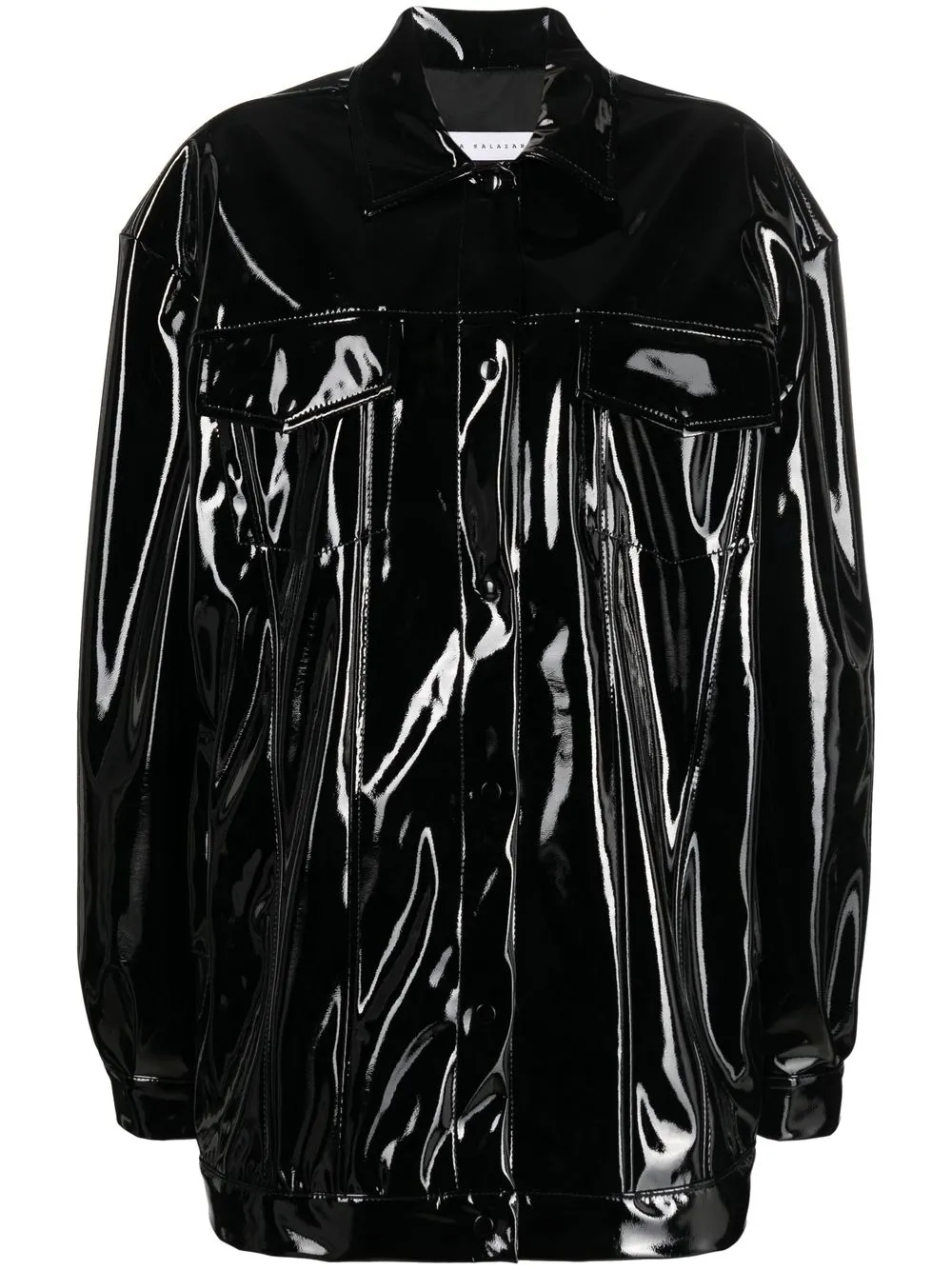 

PEPA SALAZAR oversize latex jacket - Black