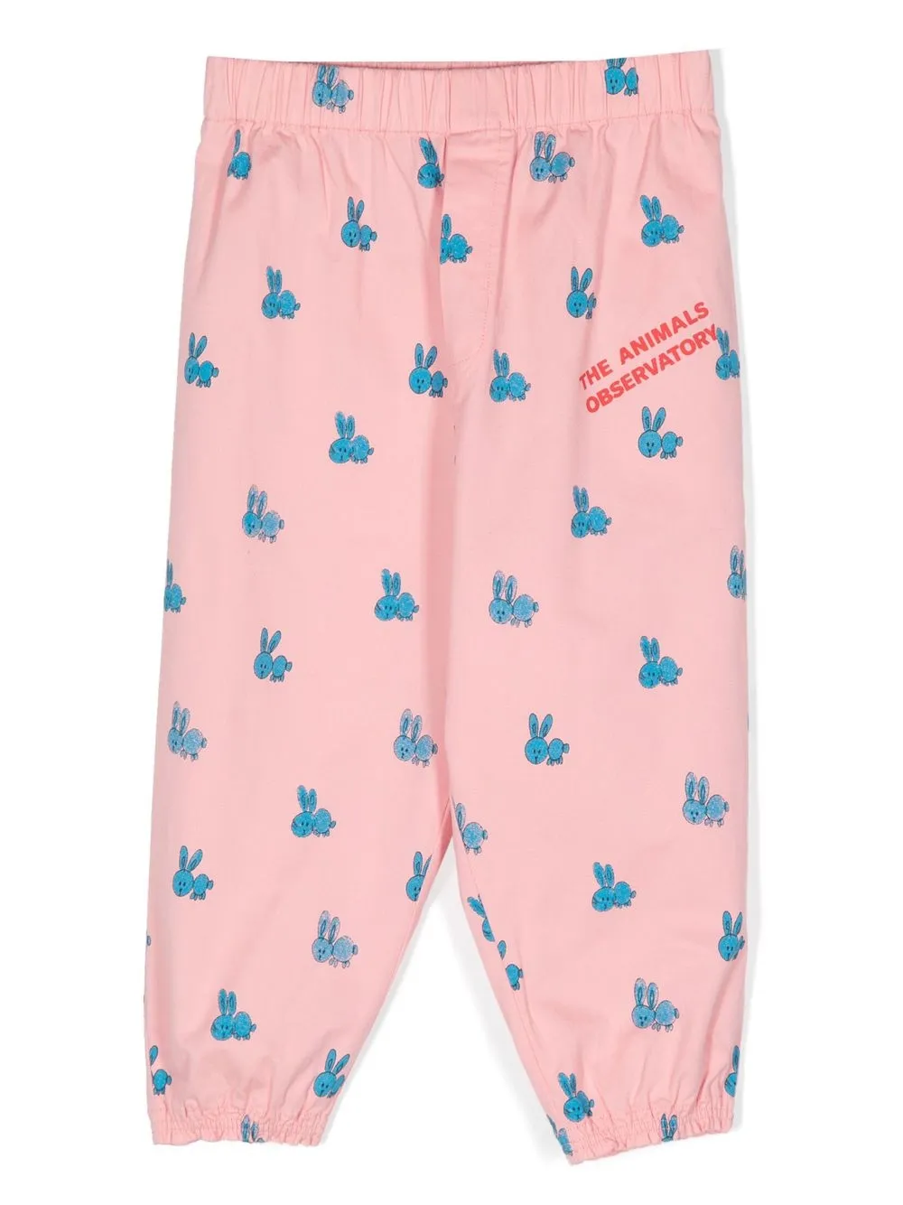 

The Animals Observatory rabbit-print track pants - Pink