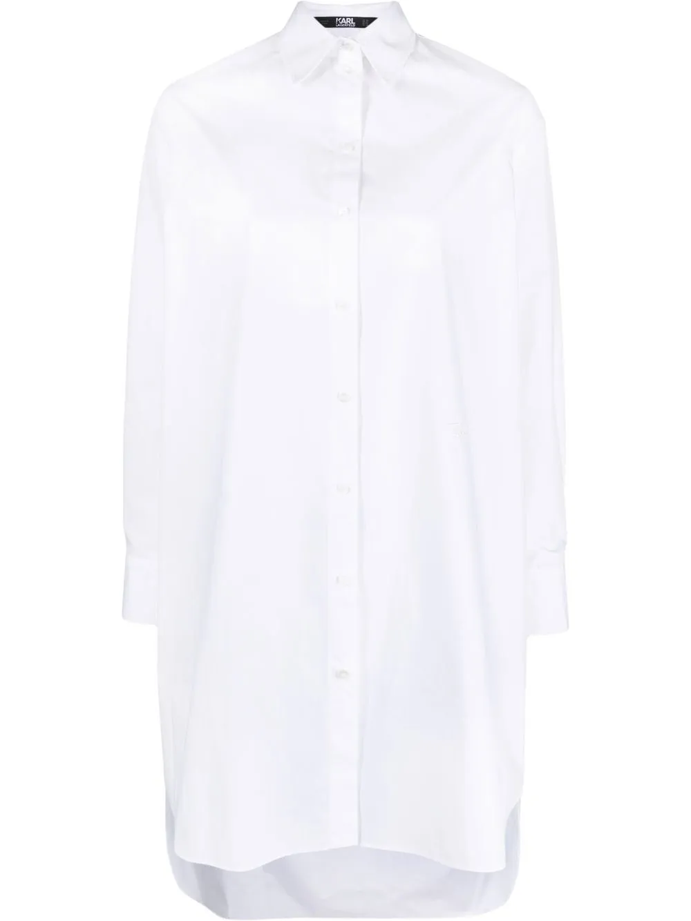 

Karl Lagerfeld monogram-detail long-sleeve shirt - White