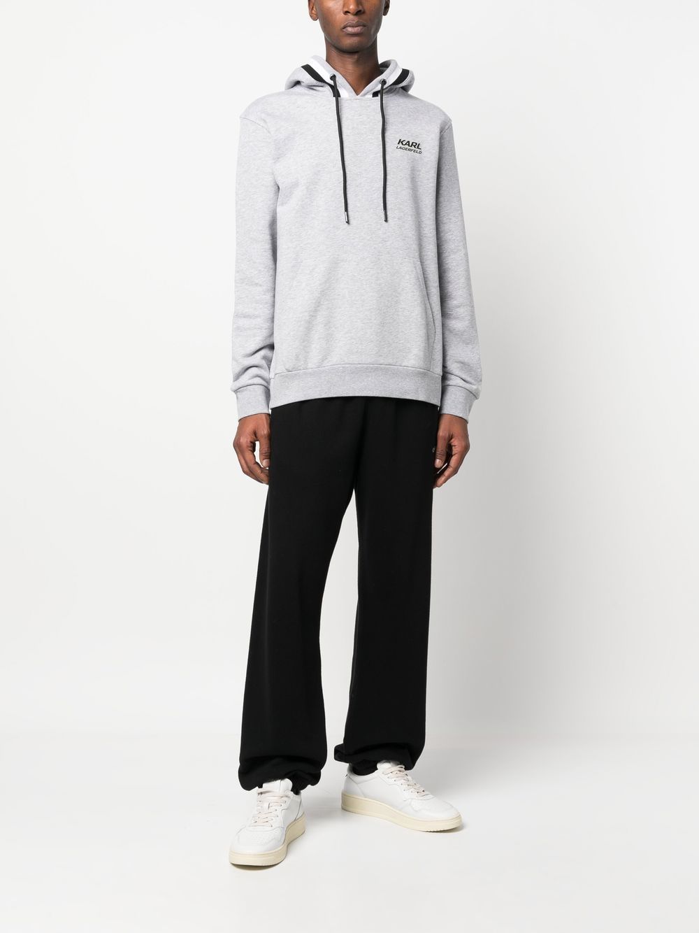 Karl Lagerfeld Hoodie met logoprint - Grijs