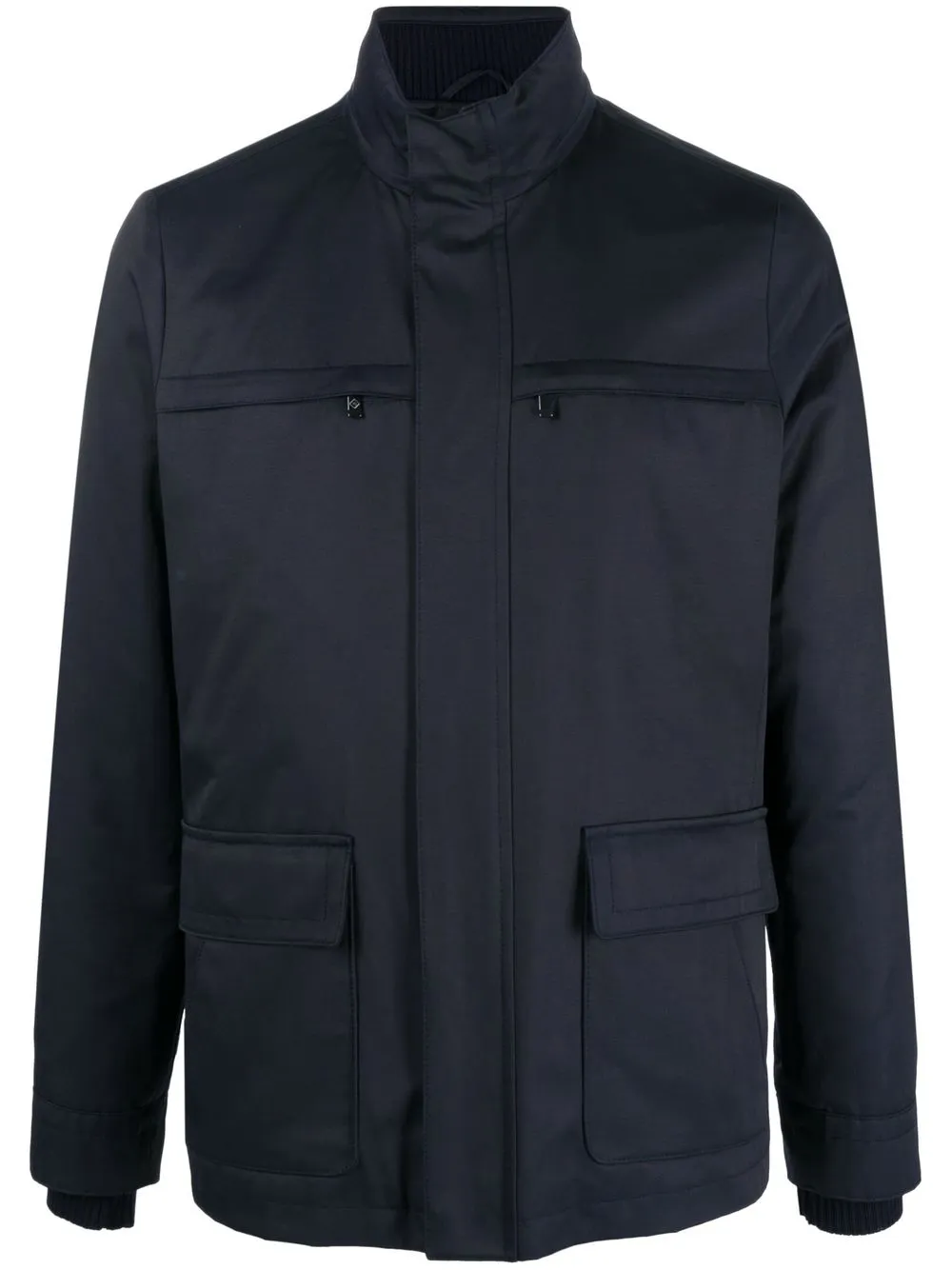 

Pal Zileri multiple-pocket shirt jacket - Blue
