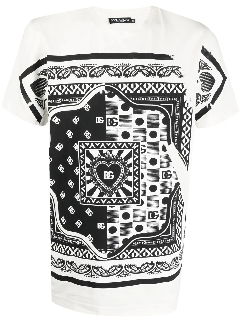 

Dolce & Gabbana bandana print cotton T-shirt - White