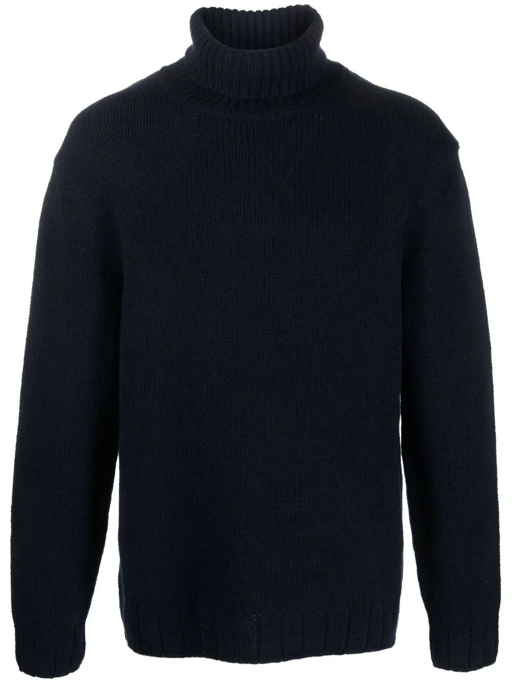 

Closed roll-neck long-sleeve jumper - Blue