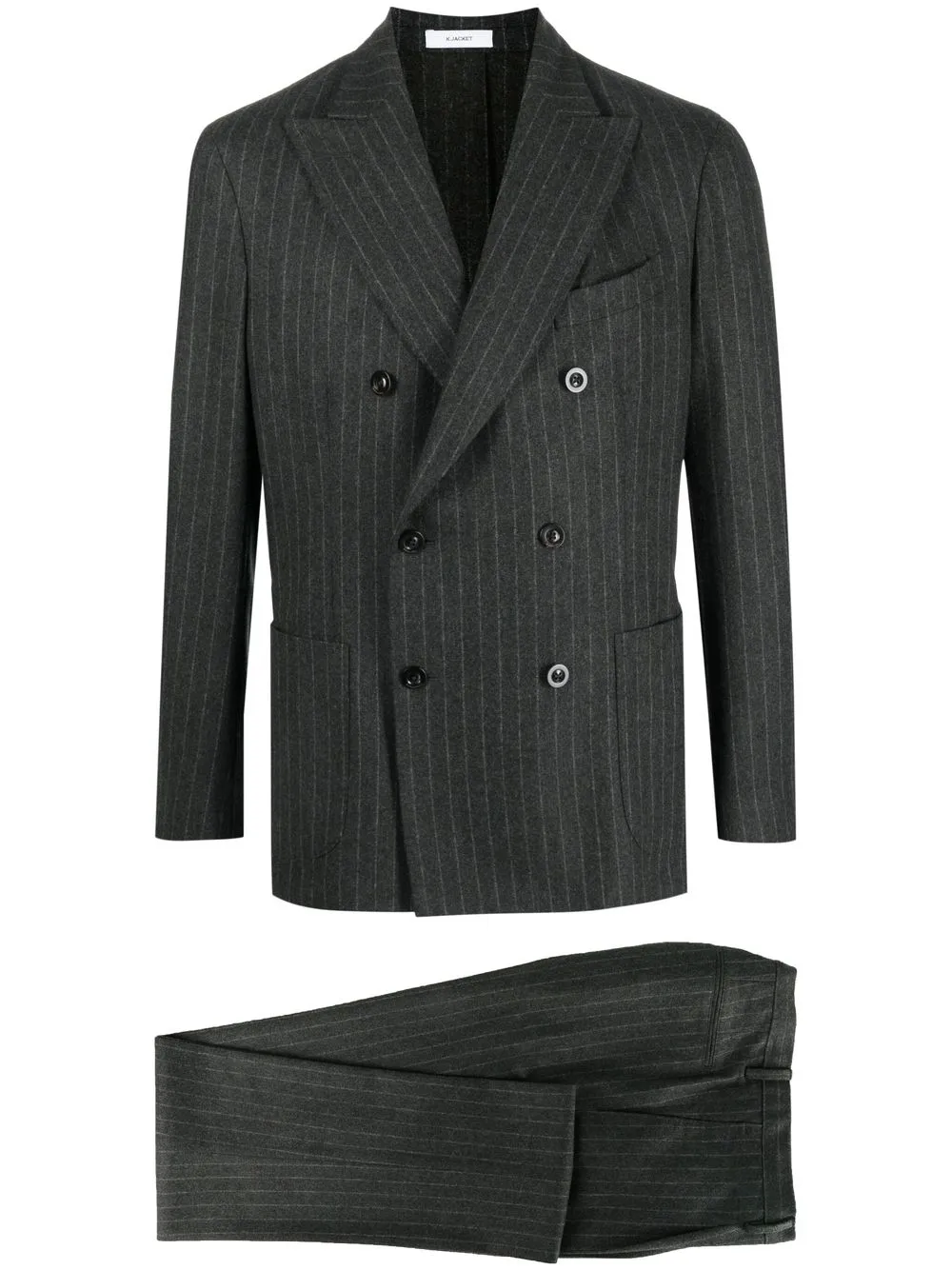 

Boglioli pinstriped double-breasted suit - Grey