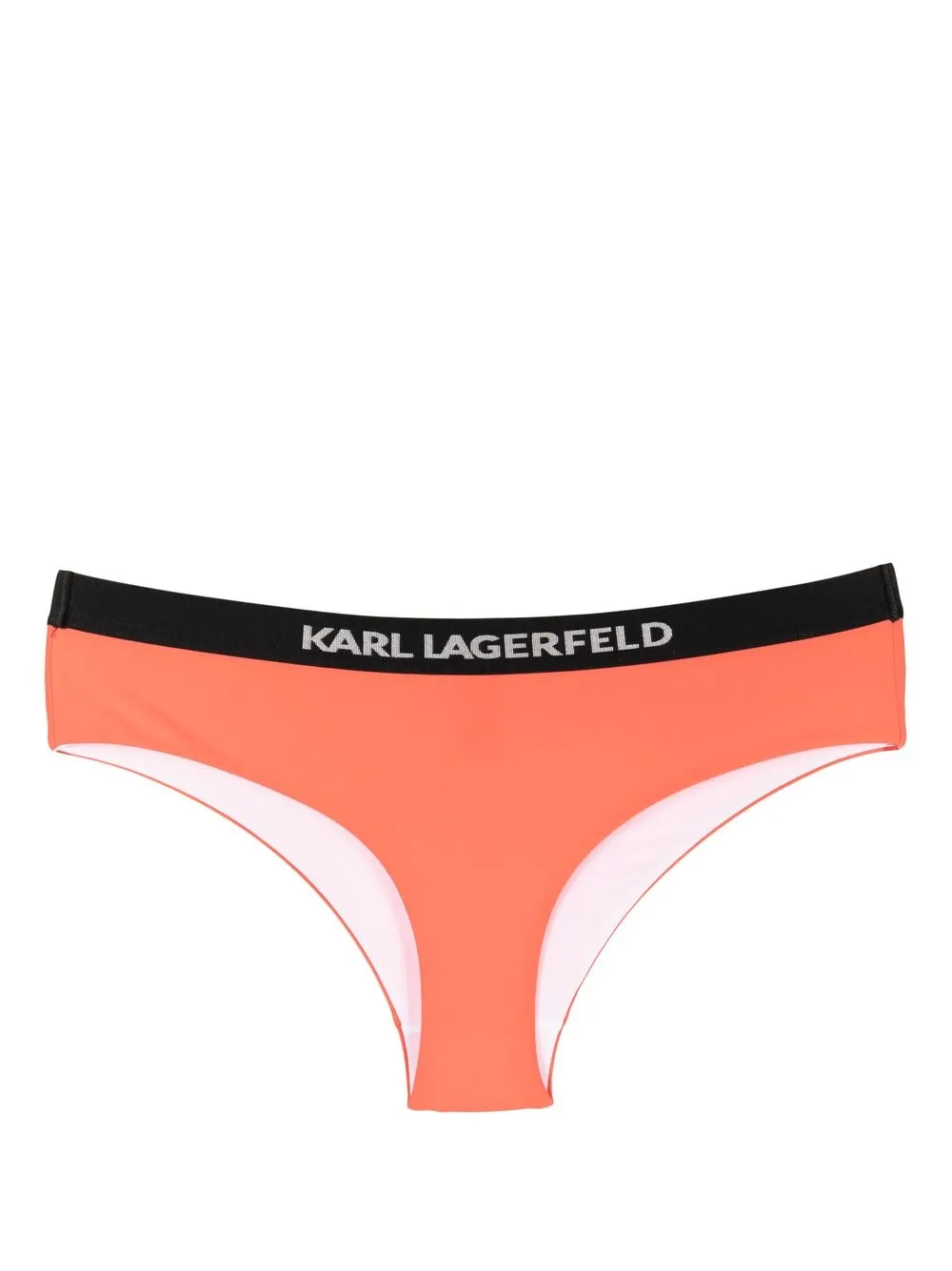 

Karl Lagerfeld bikini bottom con logo en la pretina - Naranja