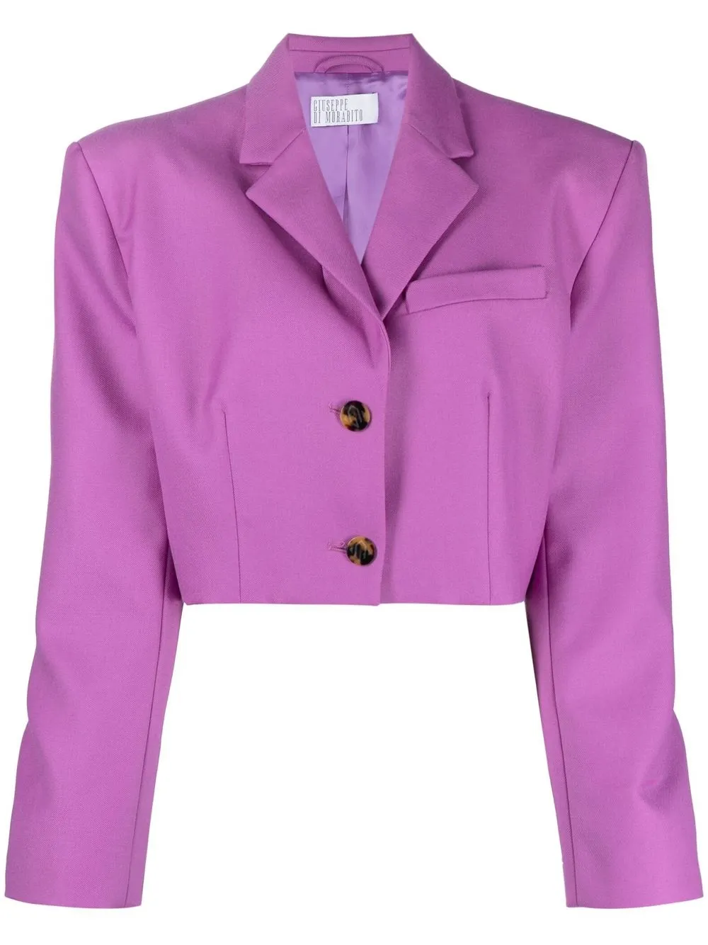 

Giuseppe Di Morabito single-breasted cropped blazer - Purple
