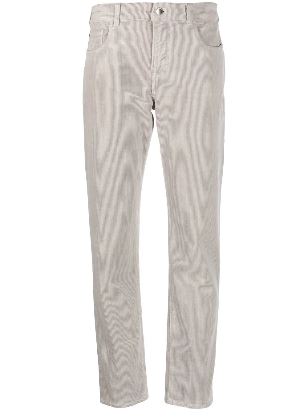 

Emporio Armani pantalones ajustados con placa del logo - Gris