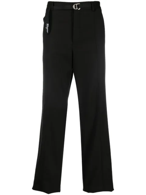 Ferragamo straight-leg belted trousers