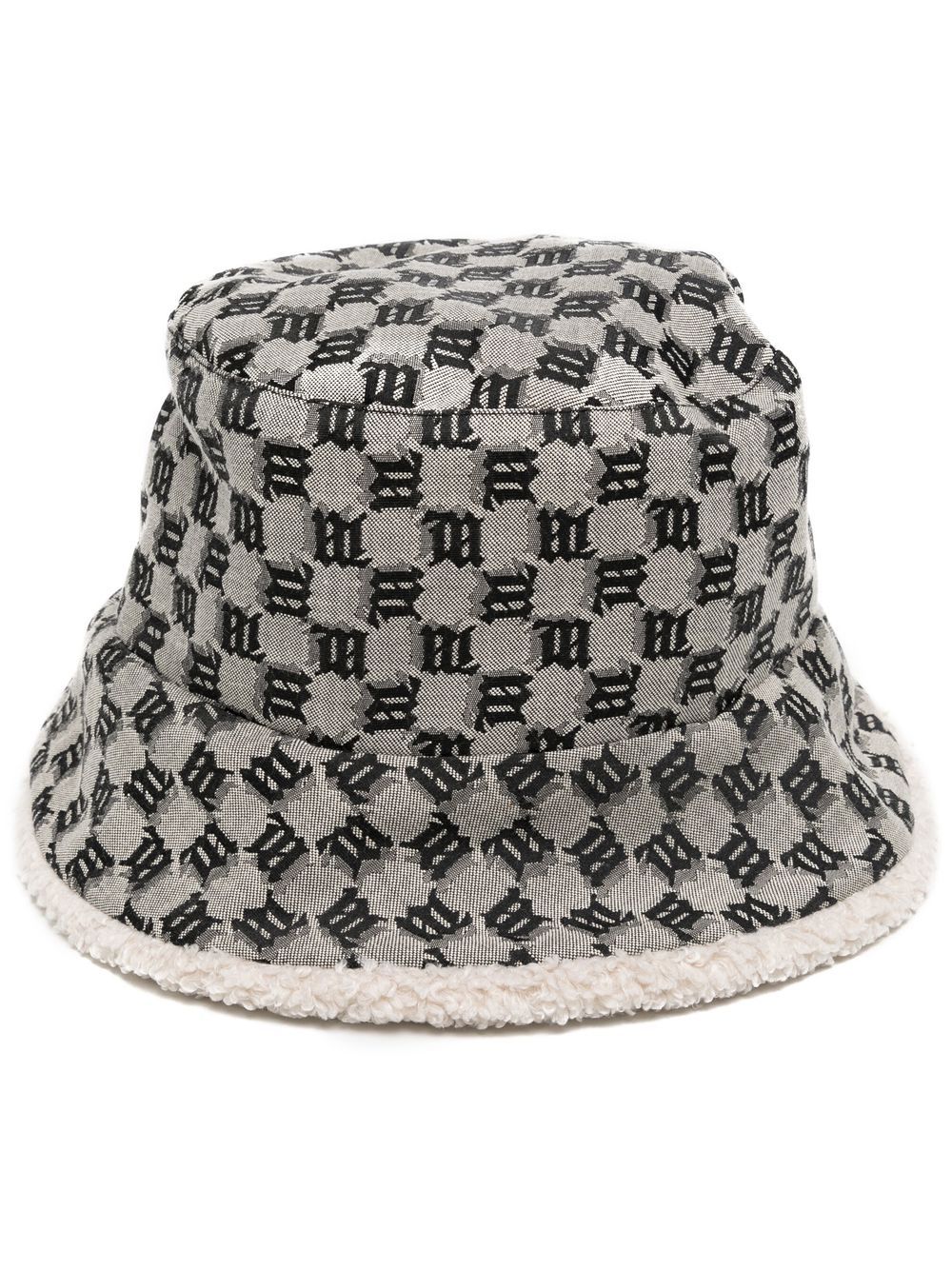 monogram-print bucket hat