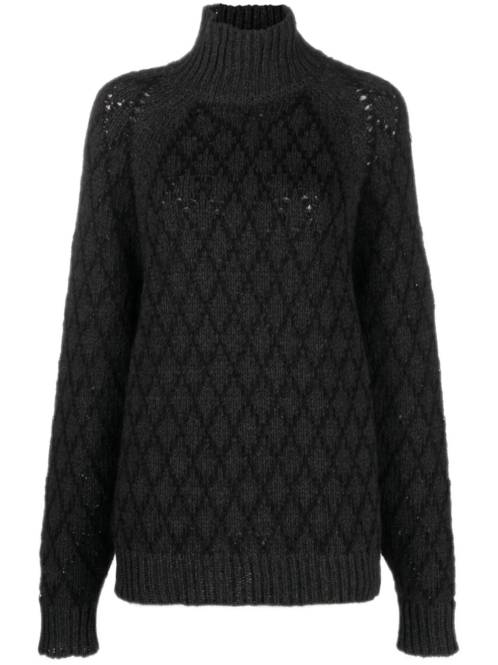 

QUIRA cashmere-wool blend jumper - Black