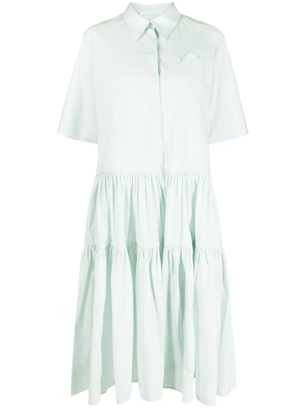 

Cecilie Bahnsen Primrose short-sleeve dress - Blue