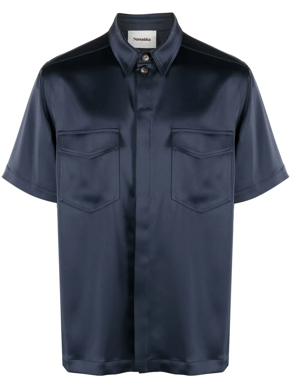 

Nanushka short sleeve shirt - Blue
